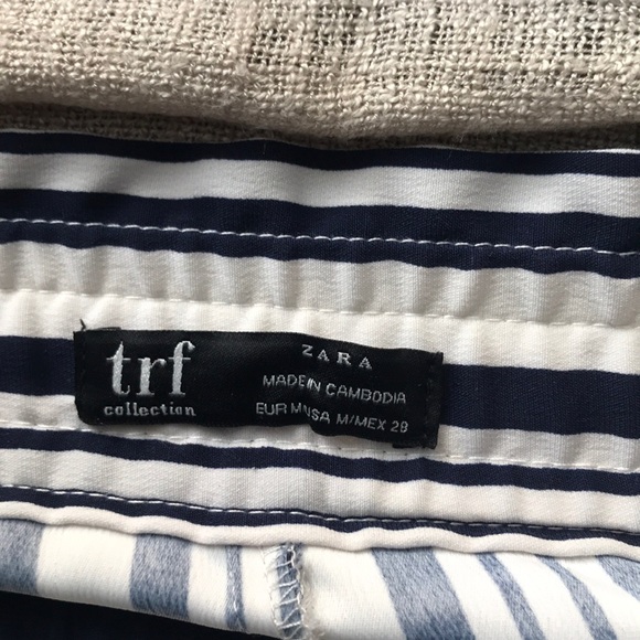 Pinstripe Cropped Trousers - Picture 2 of 6